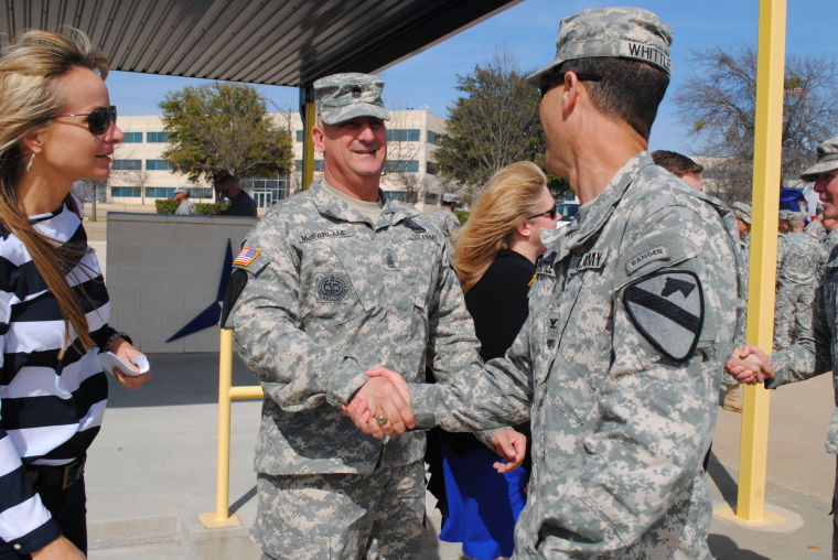 Change of responsibility ceremony at Sadowski Field